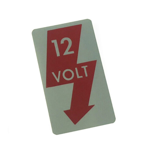 OE Sticker, 12 Volt for Door Pillar