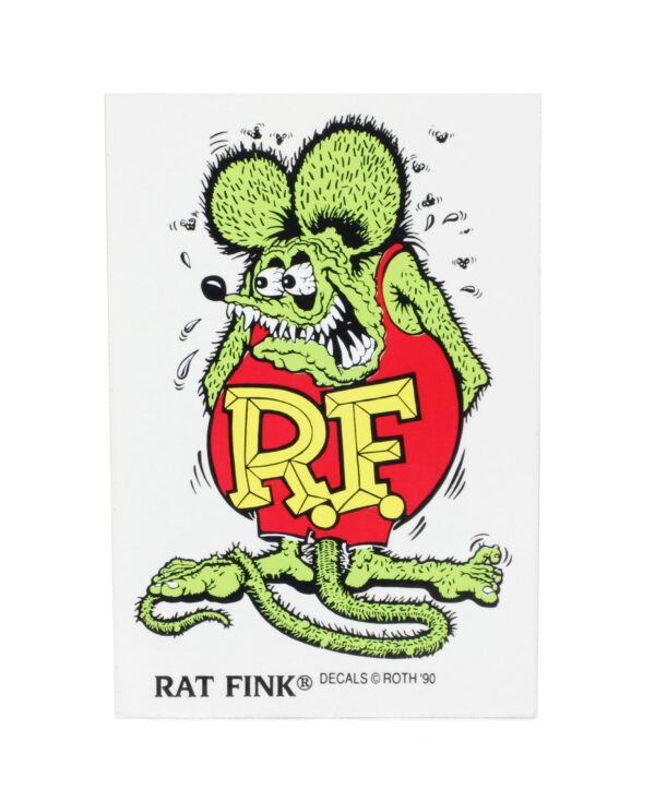 Sticker, Rat Fink Die Cut Green 6" Decal