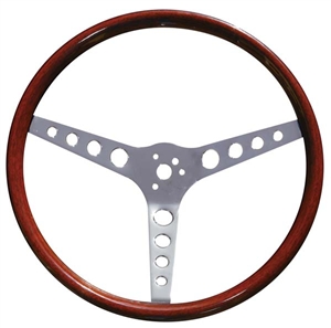 GT Classic Holes Spoke Wood Steering Wheel, 15"