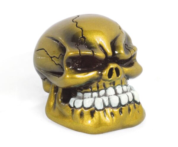 Skull Gold Gear Shift Knob
