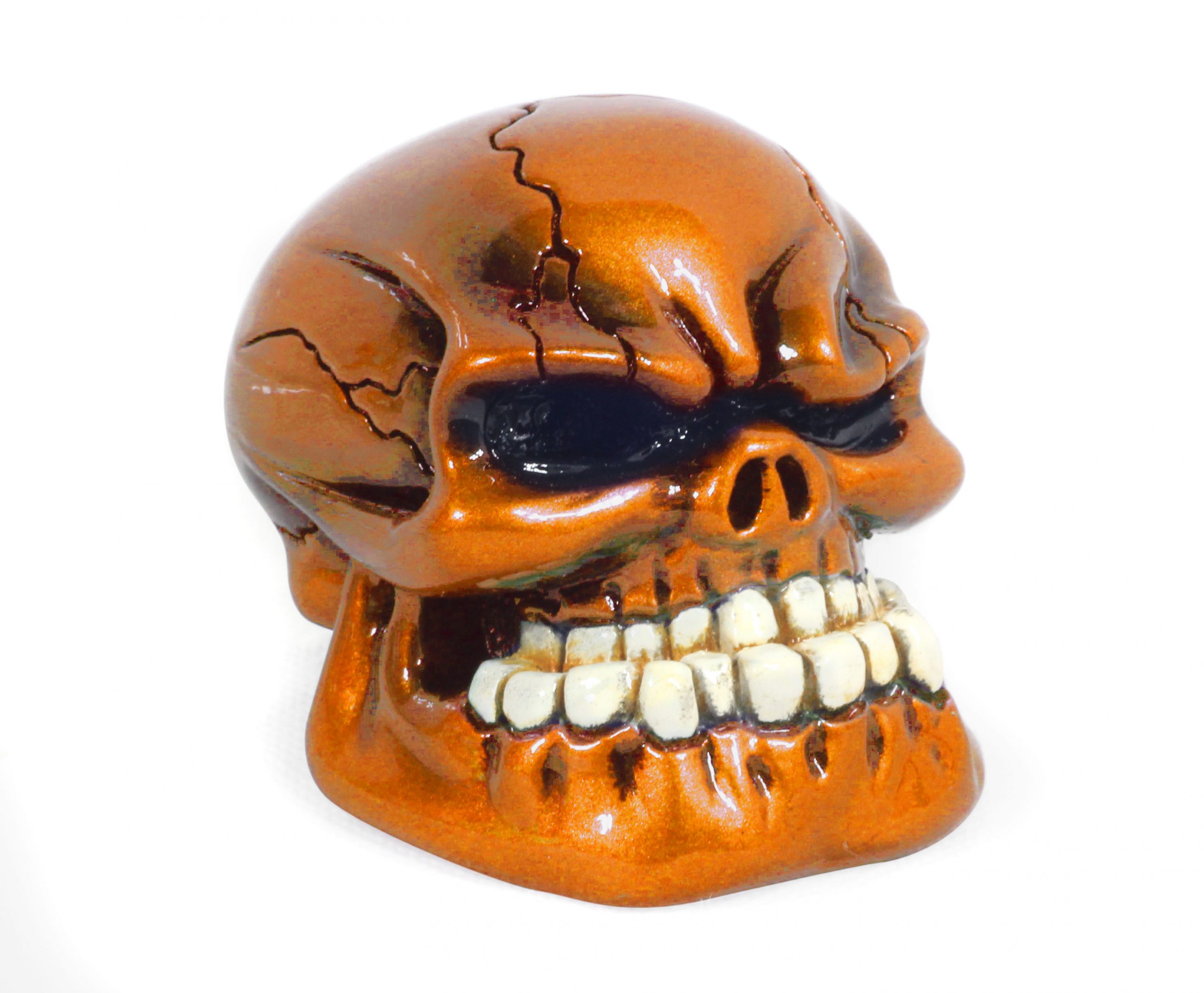 Skull Orange Gear Shift Knob