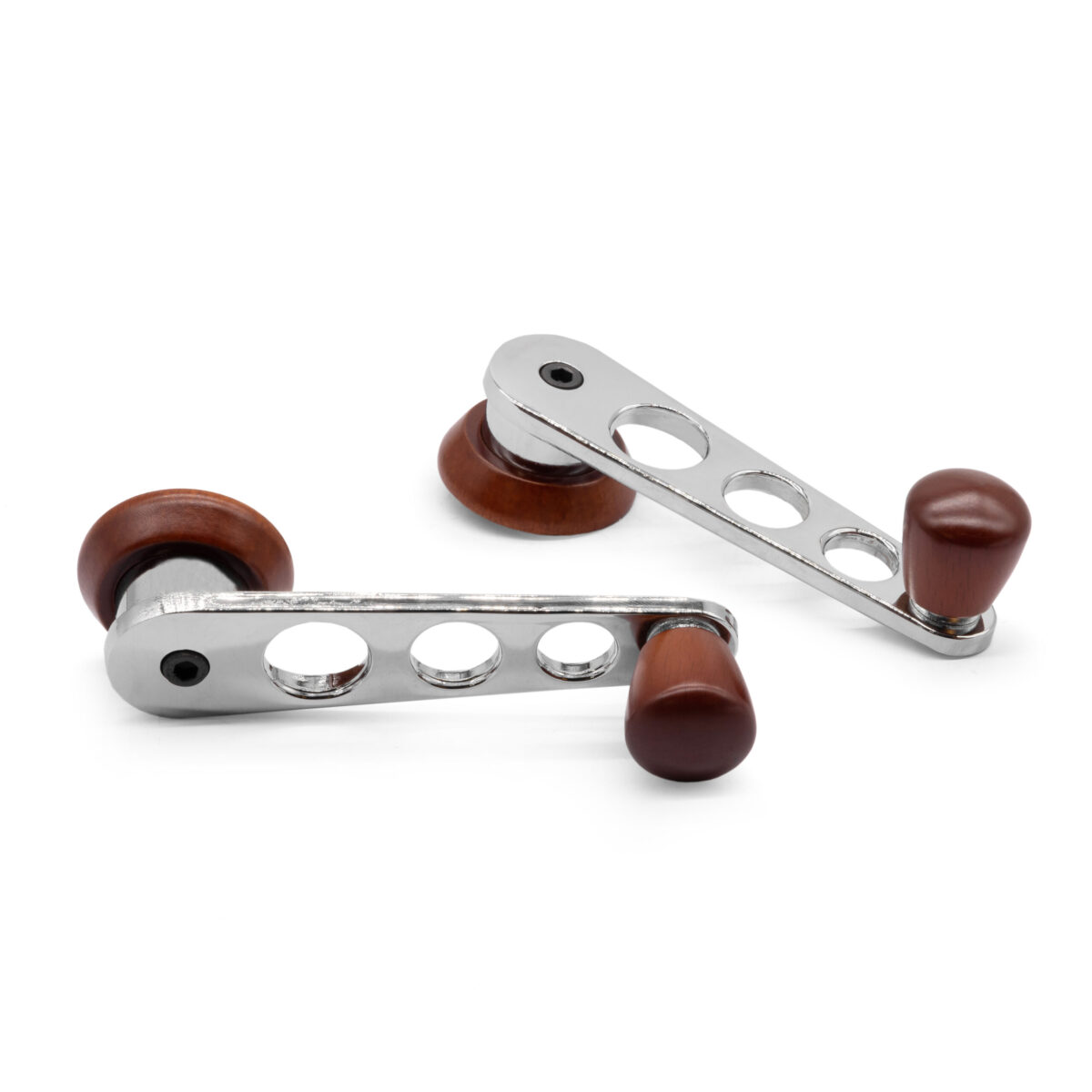 T1 Beetle Bug T2 68- Flat 4 Chrome / Rosewood Window Winders
