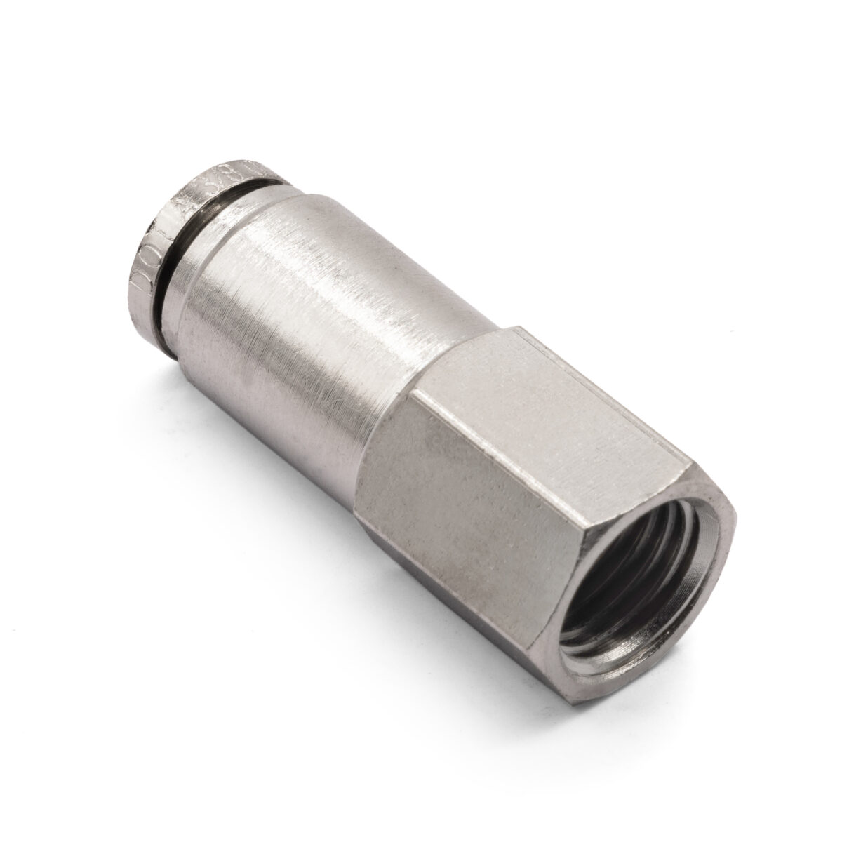 1/4" NPT(F) to 3/8" Air Line Push Connect Straight Fitting, DOT