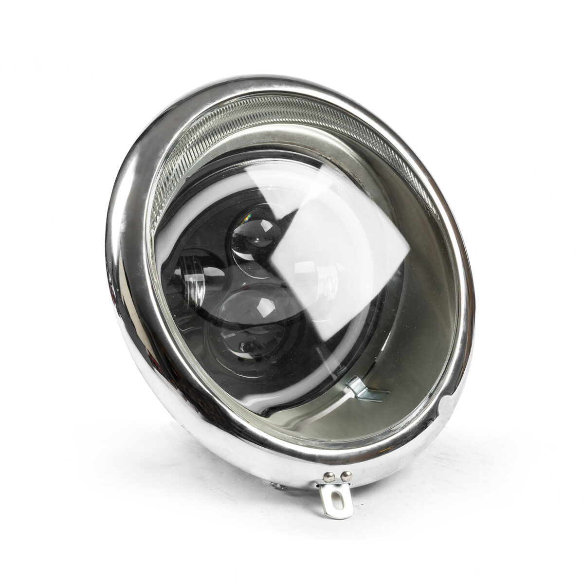 Headlight Assembly with Chrome Rim US Spec Projector Units, with built in Indicators