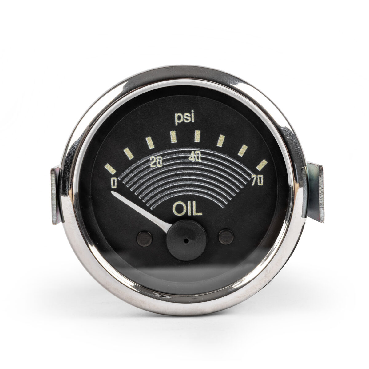 T1 / T2 -67 Smiths OE Style Black, Oil Pressure Gauge, 52mm