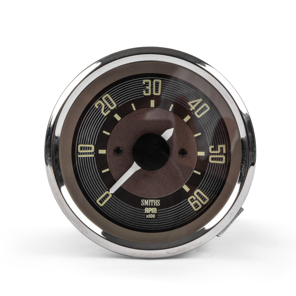 T1 / T2 -67 Smiths OE Style Brown, 6000RPM Tachometer Rev Counter Gauge, 80mm
