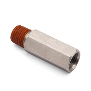 1/4" Male to 1/4" Female NPT Nickel Plated Check Valve