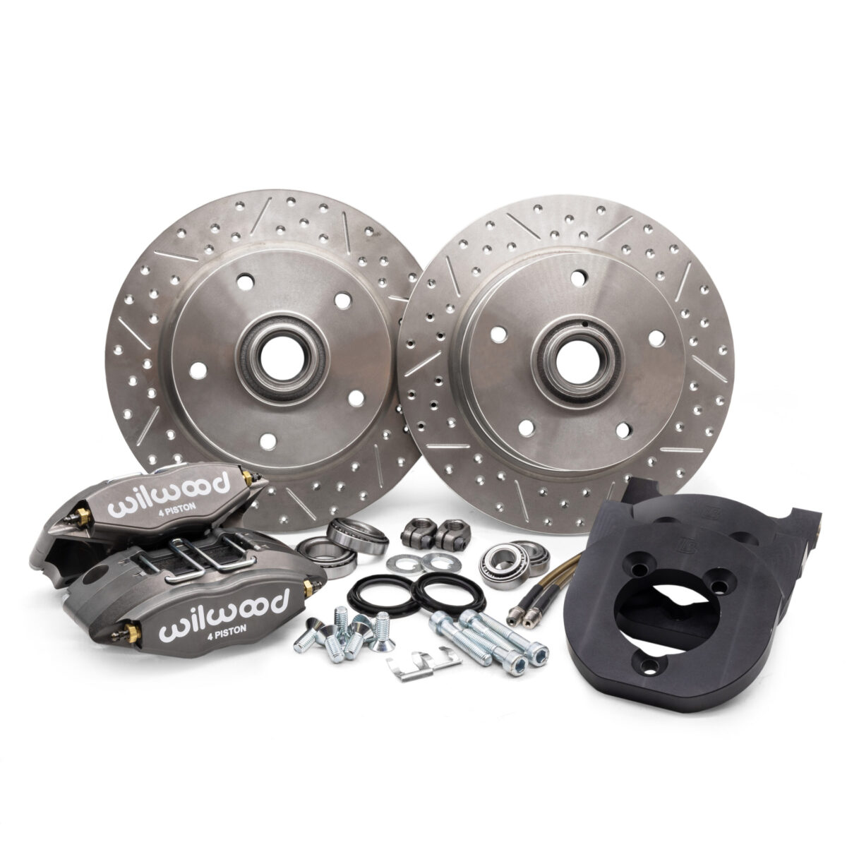 66- Beetle / Ghia Titan Wilwood 4-Piston Ball Joint 5x130 Front Disk Brake Kit