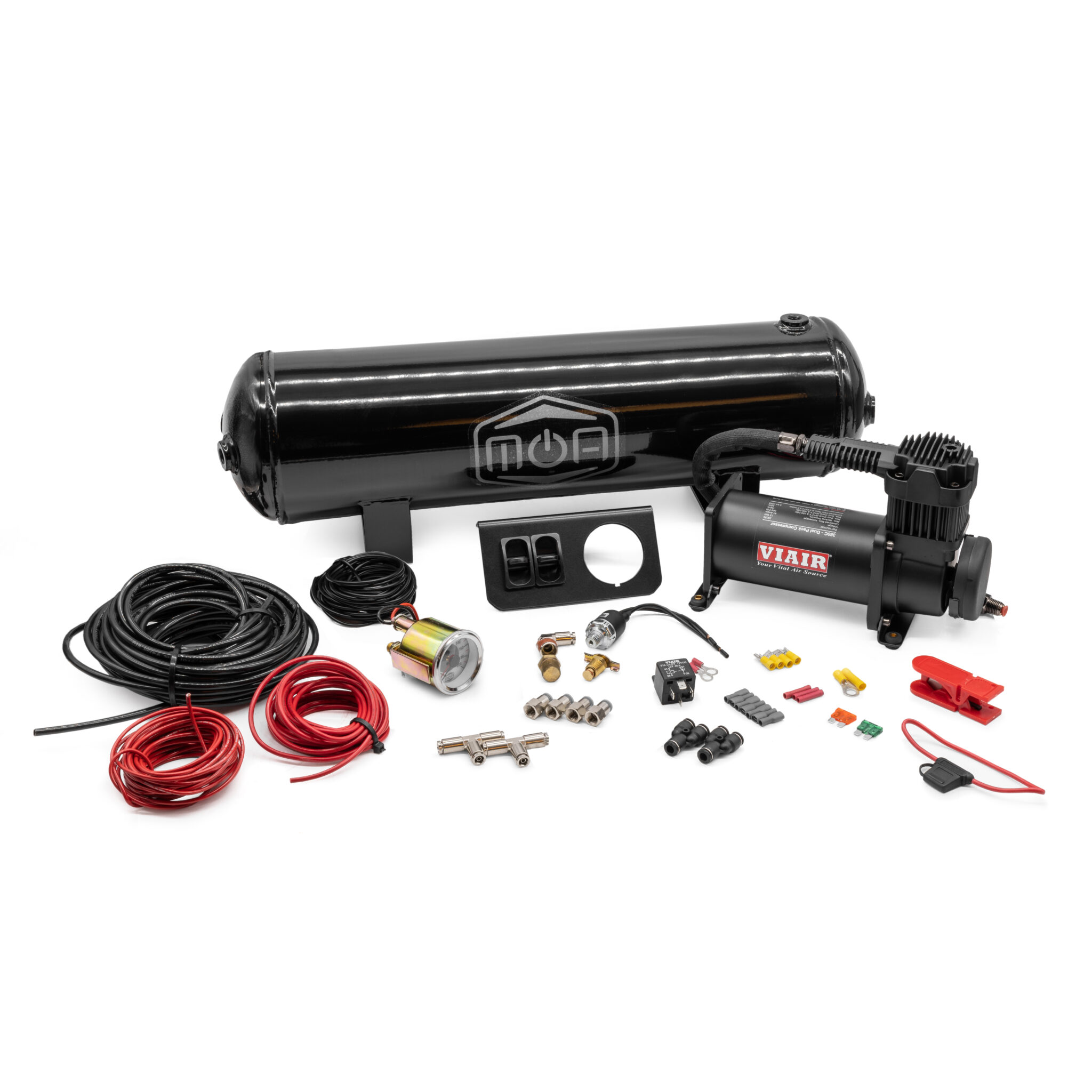 2 Way Manual Air Ride Management System, 1/4" Limebug