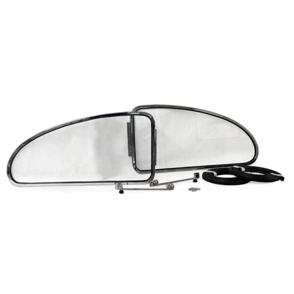 T1 1958-64 Beetle Side Pop-out Safari Window Frame with Glass Kit
