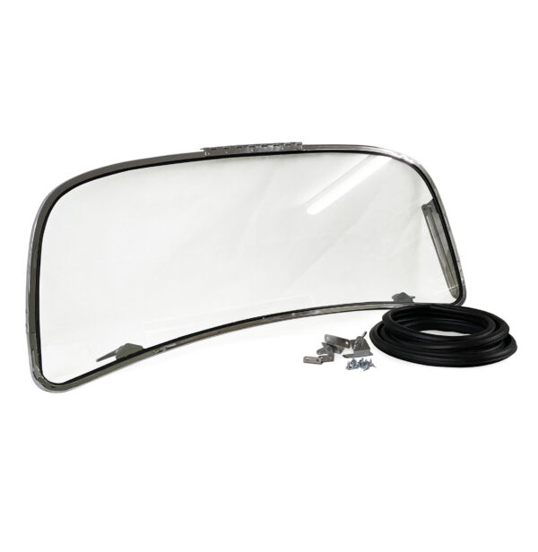 T1 1958-64 Beetle Front Pop-out Safari Window Frame with Glass Kit