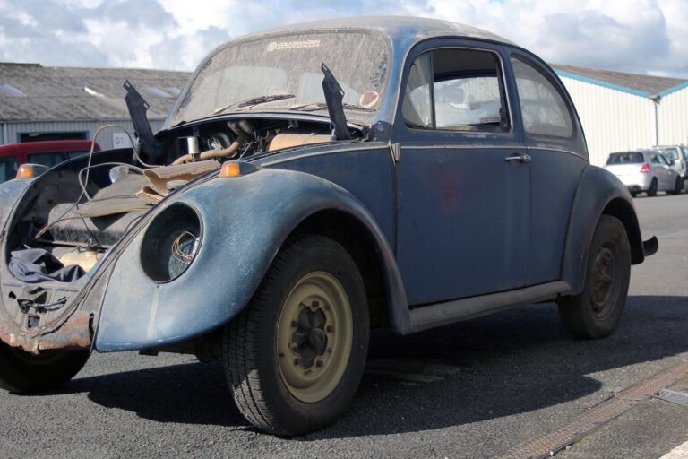 Limebug’s 1967 (Maria’s) Sparkafer Beetle — blue beetle