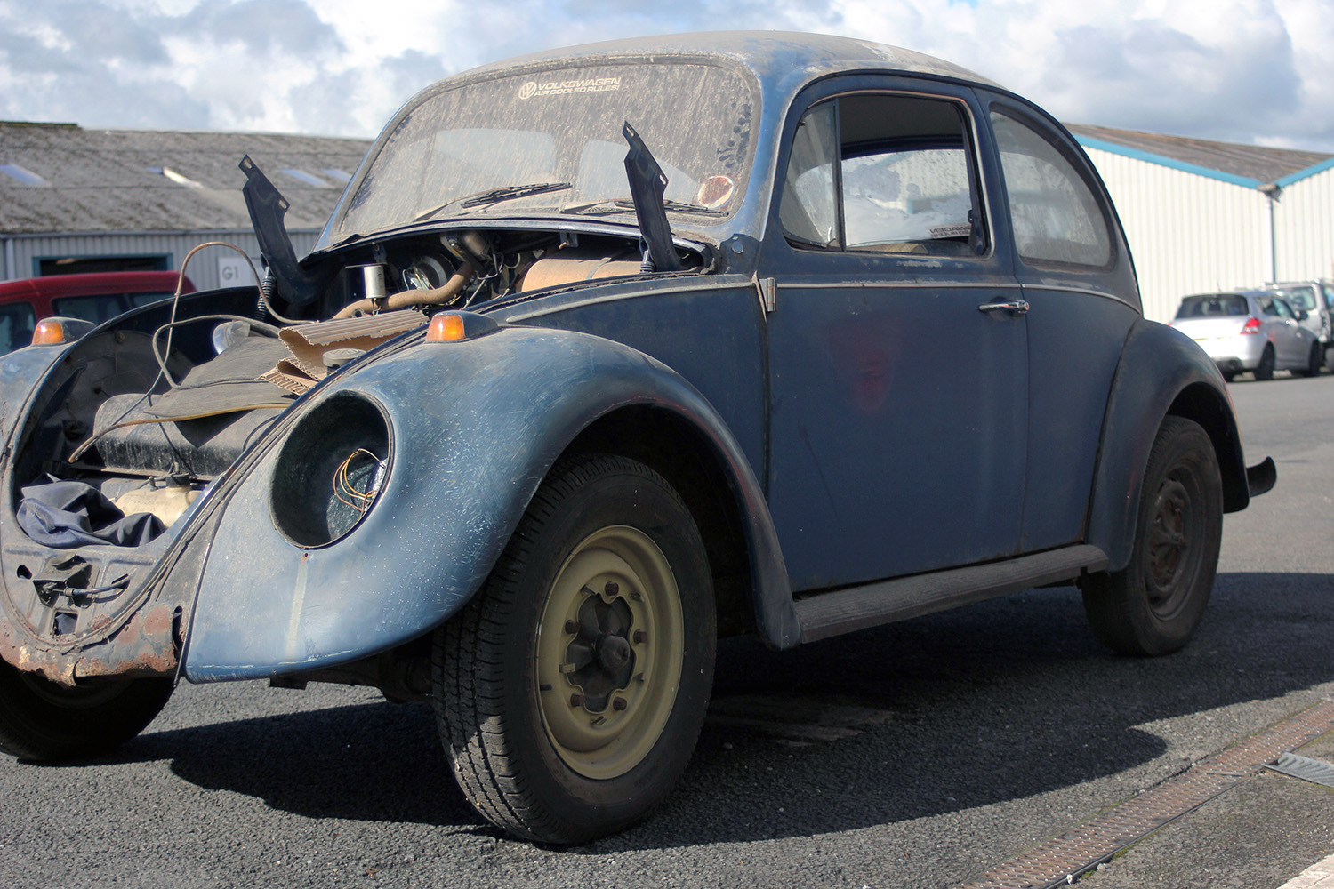 Limebug’s 1967 (Maria’s) Sparkafer Beetle — blue beetle