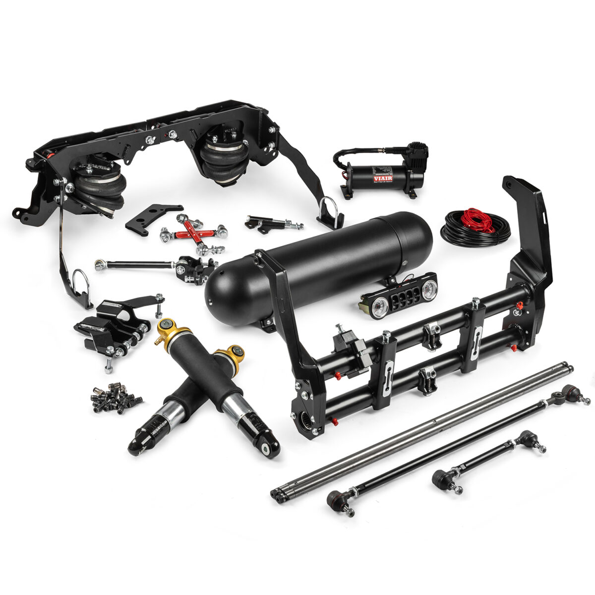 1948-65 Beetle / Ghia 6" Narrowed Link Pin Deluxe Cantilever Swing Axle / IRS Air Ride Kit