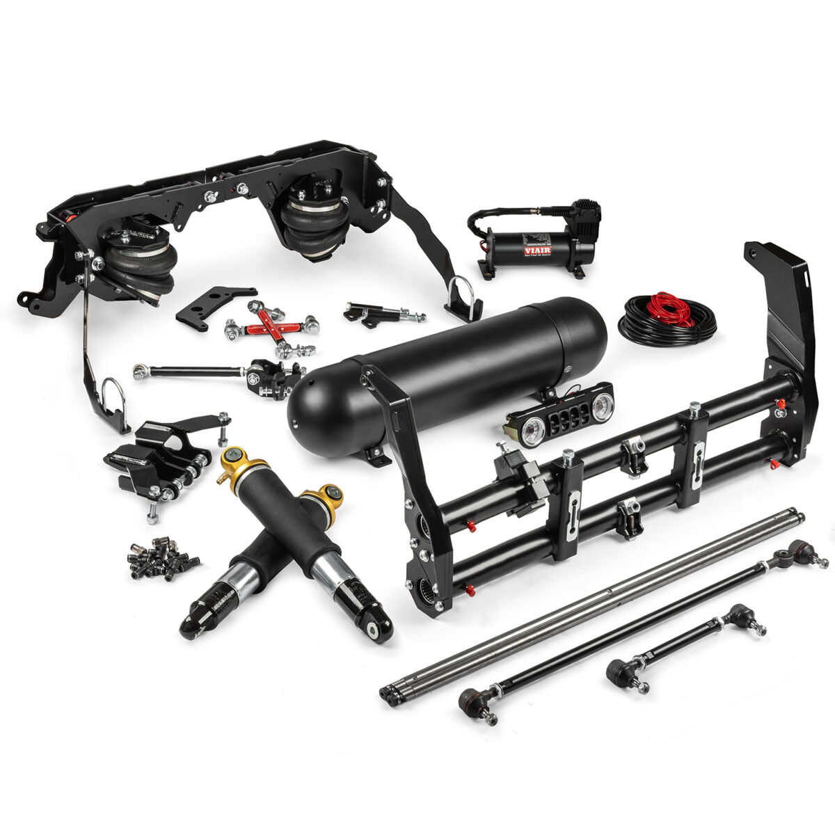 1948-65 Beetle / Ghia Stock Width Link Pin Deluxe Cantilever Swing Axle / IRS Air Ride Kit