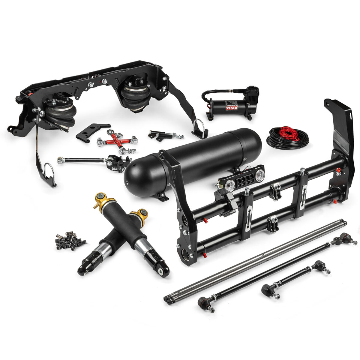 1966-79 Beetle / Ghia Stock Width Ball Joint Deluxe Cantilever Swing Axle / IRS Air Ride Kit