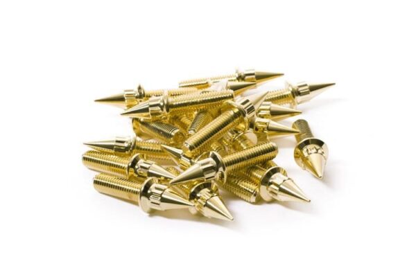 Steel M7 Gold Spiked Bolt