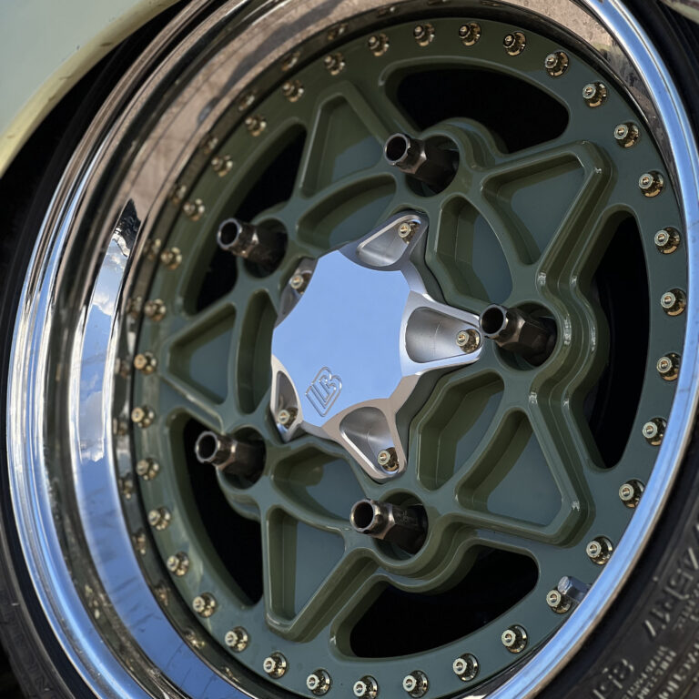 6335 Split Rims on Limebug 1963 Beetle