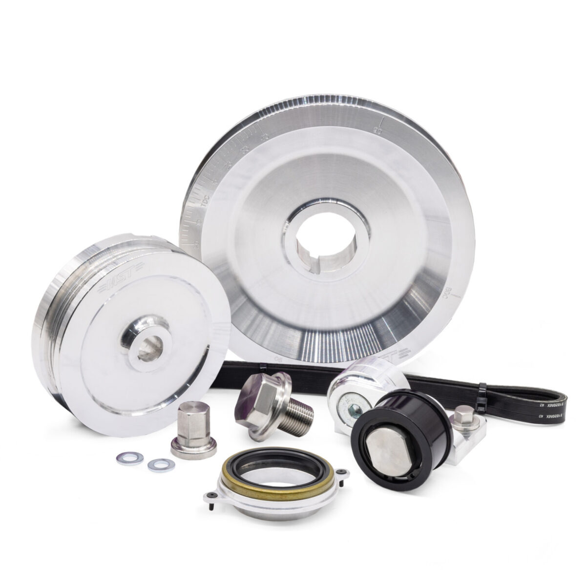 MST Aluminium Sand Seal Solid Serpentine Pulley Kit