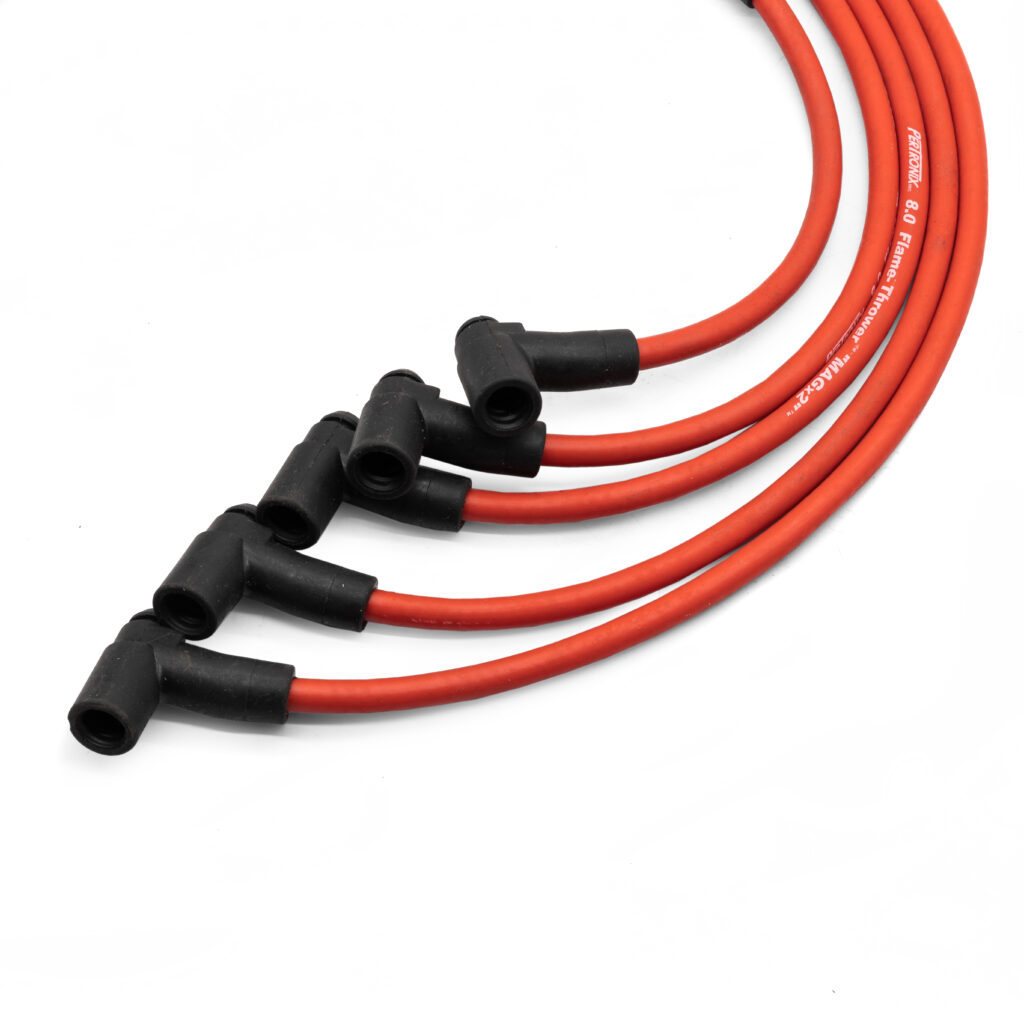 Type 4 Pertronix Red 8mm Flamethrower HT Ignition Leads Set