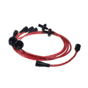 Type 1 Billet / MSD Red Vintage Cotton Wrapped 7mm HT Leads