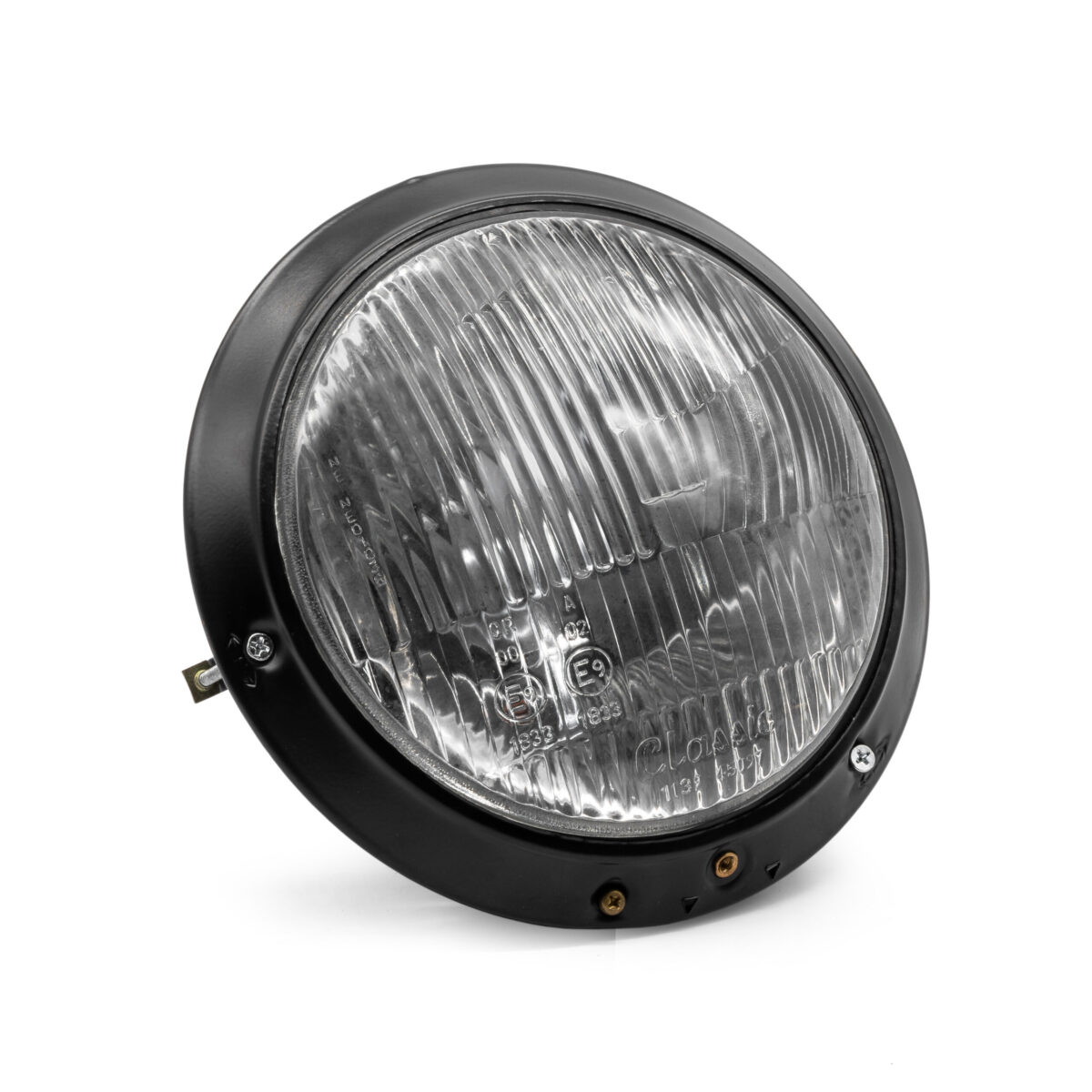 Karmann Ghia Headlight Assembly with Black Rim, for US / EU Specification
