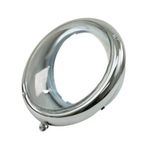 Headlight Assembly with Chrome Rim for US / EU Specification, Each