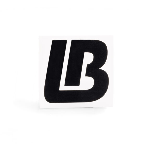 LB Equipped Die Cut Sticker, Black