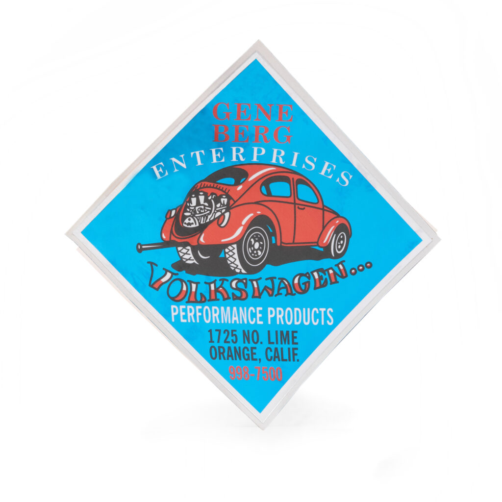 Gene Berg "Blue Performance Products Decal Sticker