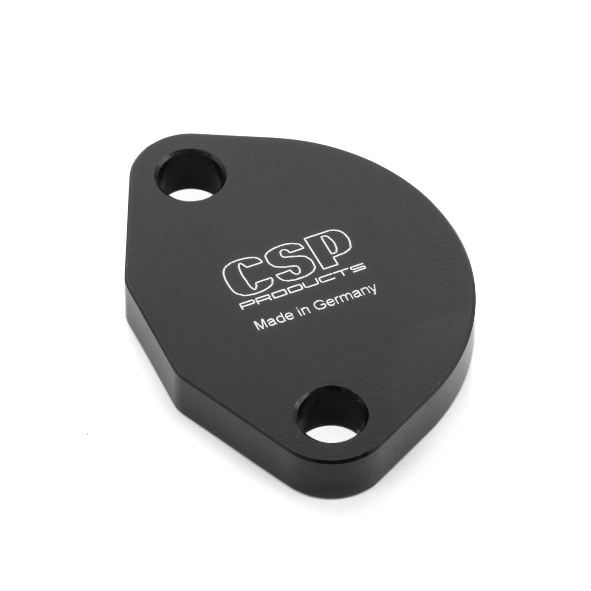 CSP Billet Aluminium Fuel Pump Block, Black Anodised