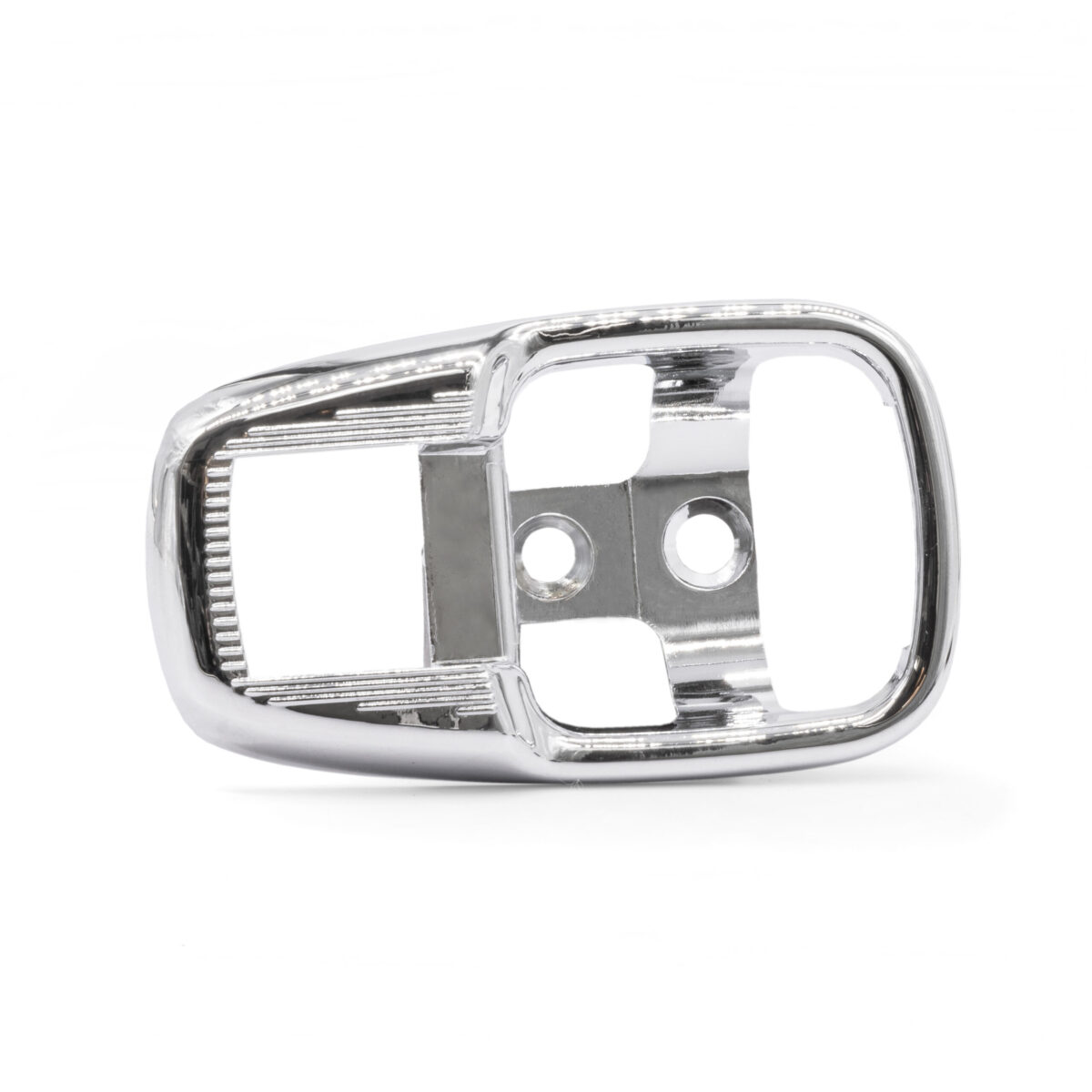 Chrome Door Inner Handle Escutcheon, for Single Lever Handles, Pair