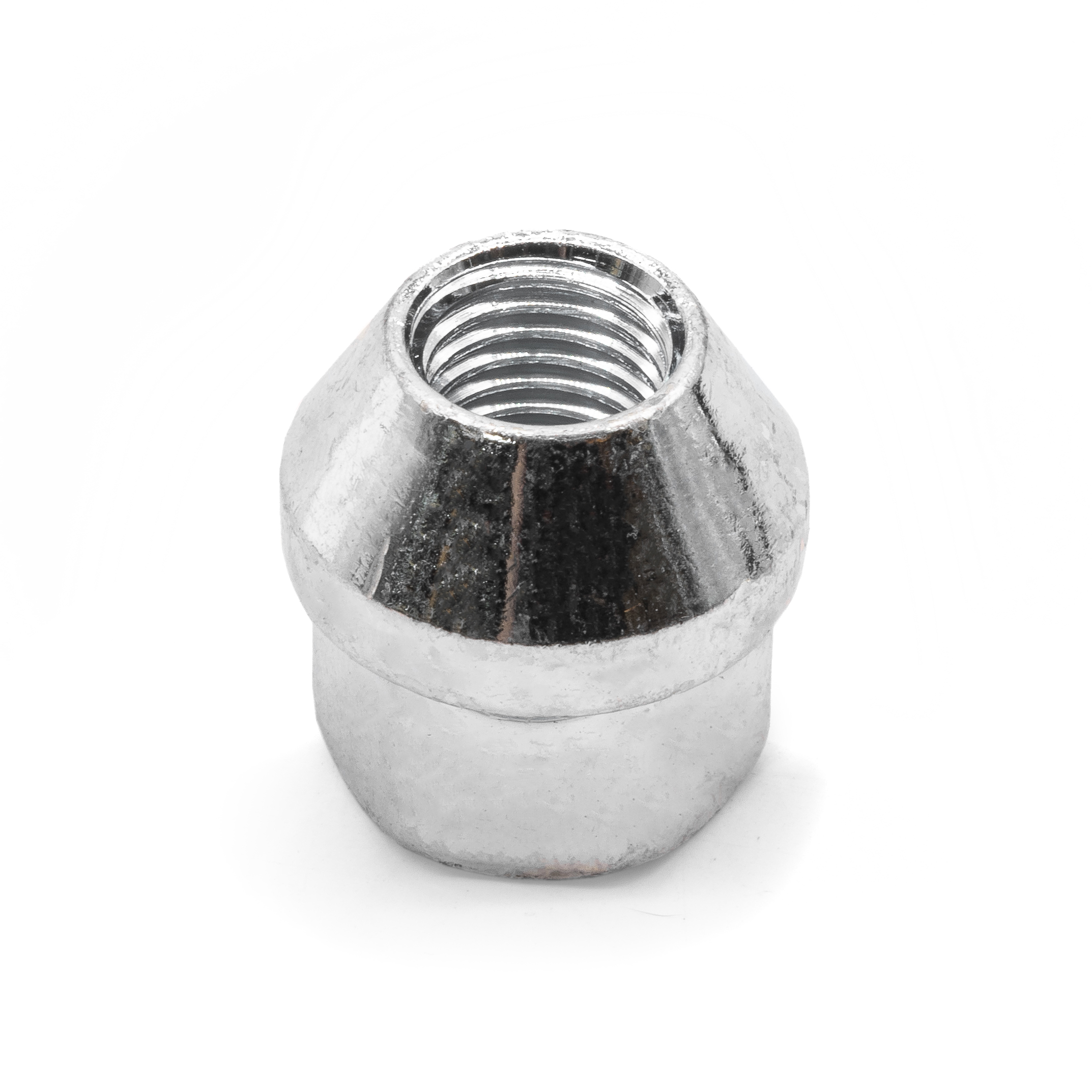 H&R Silver Tapered Collar Closed Wheel Nut (M12x1.5x34mm, 60 Degree, 19mm Socket)
