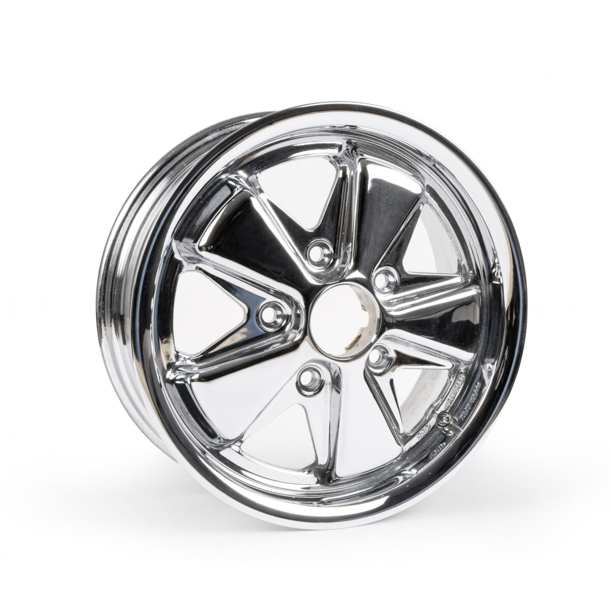 15 x 5.5 Chrome Fuchs Wheel 5x130 PCD ET45 (SECONDS), Each