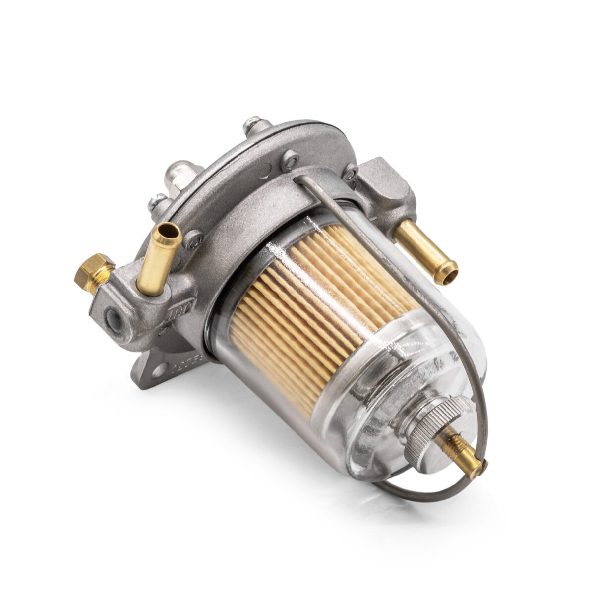 Malpassi 85mm Filter King Fuel Pressure Regulator, 8mm Unions, Glass Bowl