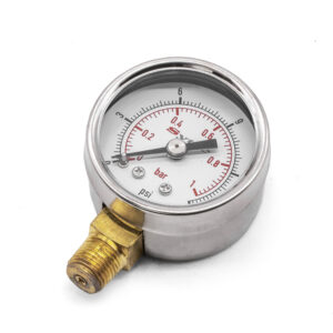 Malpassi Fuel Pressure Gauge 0-15 PSI, 1/8" NPT