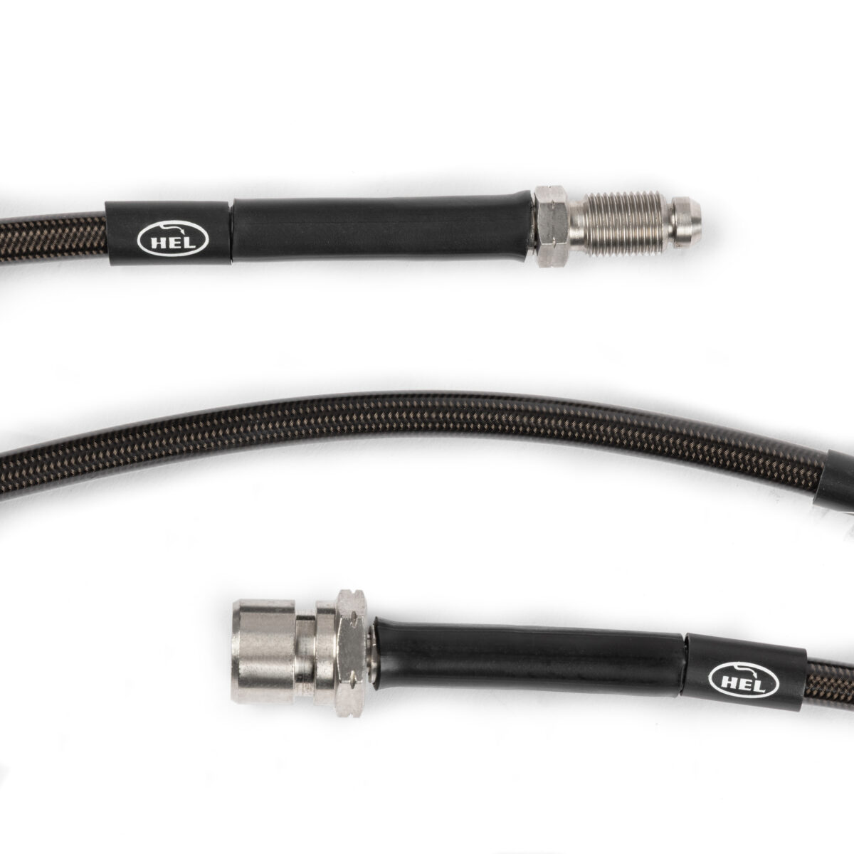 T1 1969-79 1302/03 Beetle HEL Stainless Braided Front Brake Line / T2 1971-79 Bay Window, 340mm, Each