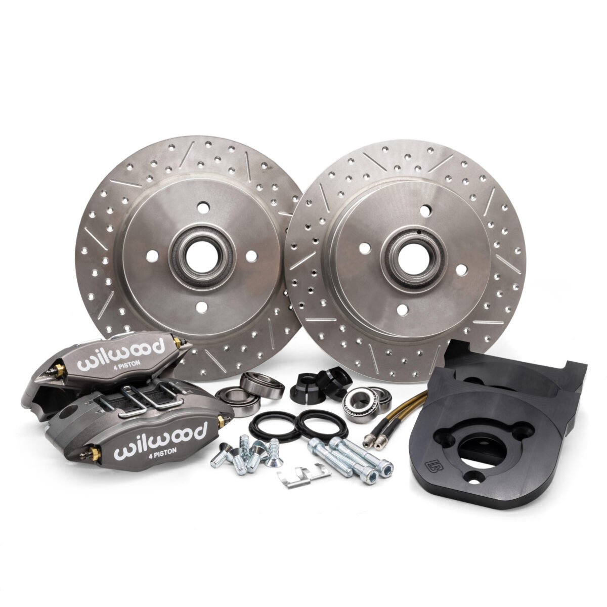 Pre 65 Beetle / Ghia Titan / Wilwood 4-Piston Link Pin 4x100 Front Disk Brake Kit