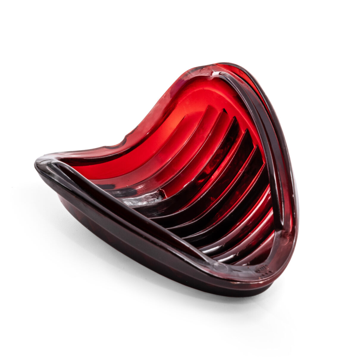 1952-55 Beetle "Heart" Taillight Upper Lenses Hella, Pair