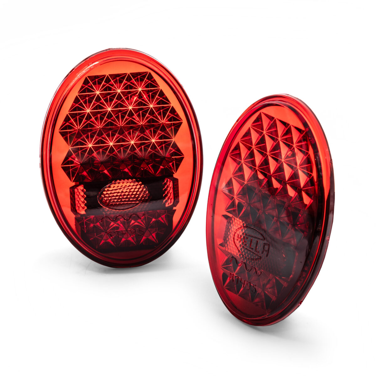 1952-55 Beetle "Heart" Taillight Lower Lenses Hella, Pair