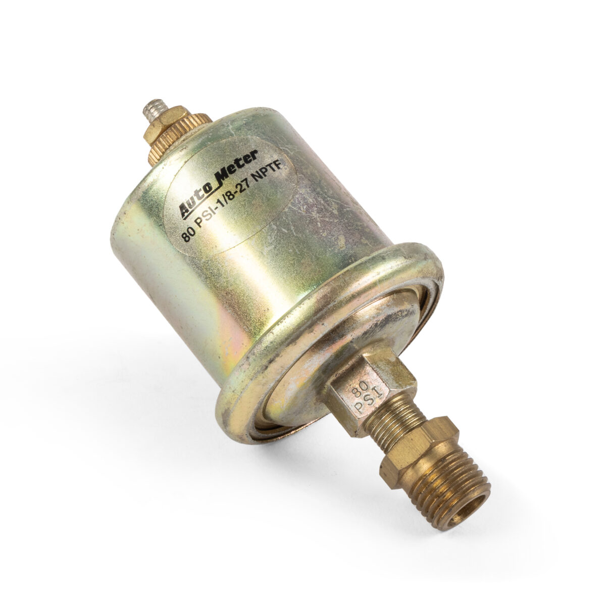 Autometer Oil Pressure Sender, 0-100 PSI 1/8" NPT, For Short Sweep Gauges