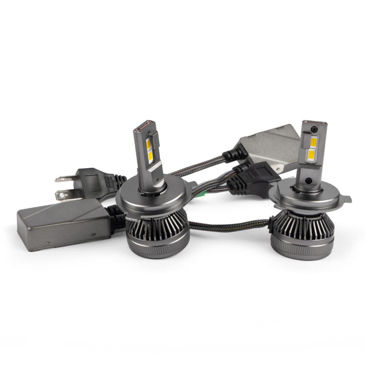 H4 Headlight Conversion 12V LED Bulbs Warm White, Pair