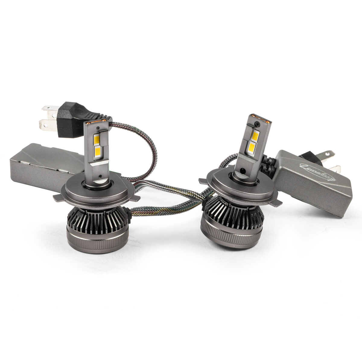 H4 Headlight Conversion 12V LED Bulbs Warm White, Pair