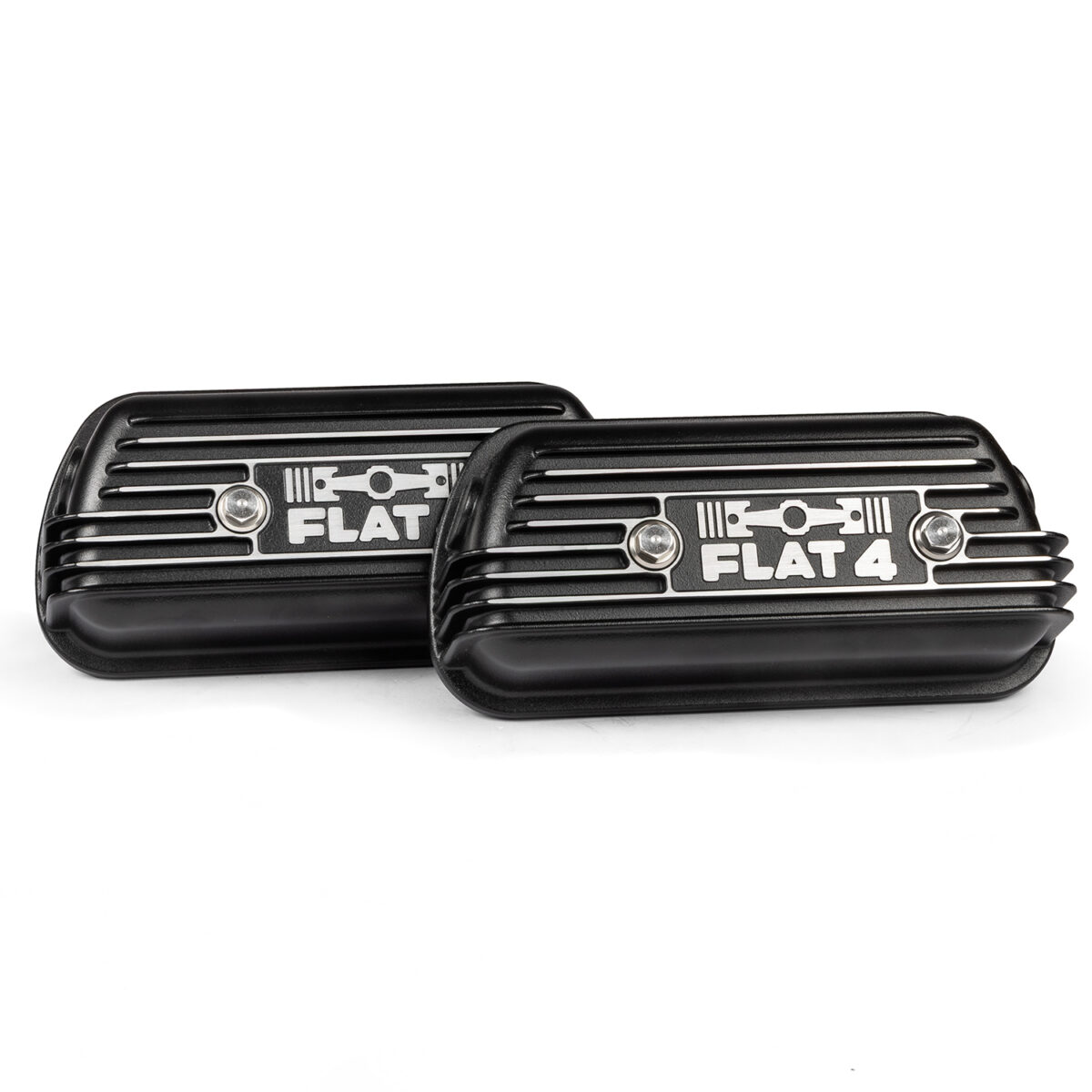 Flat 4 High Ratio Bolt On Aluminium Rocker Covers, Pair