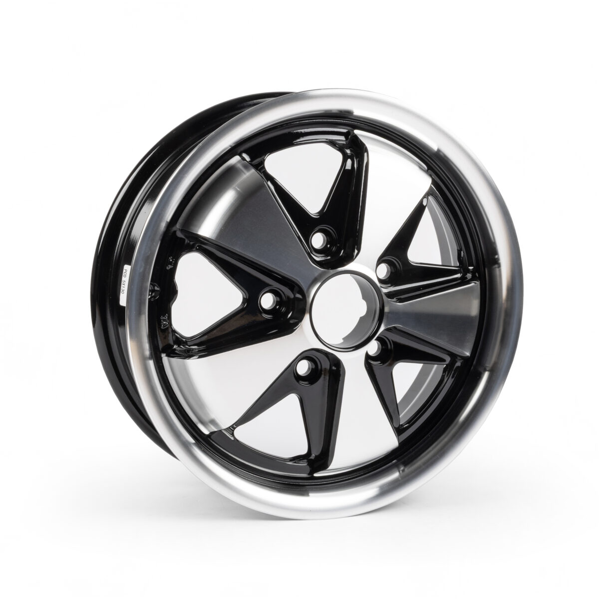 4.5" x 15" Black & Polished Fuchs Alloy Wheel 5x130 (SECONDS)