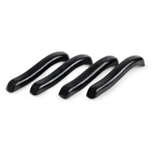 Flat 4 Blade Bumper Overrider Rubber Guard Protectors, Set of 4