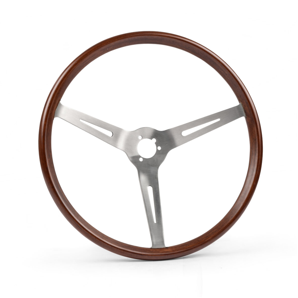 Flat 4 Deluxe GT Wood Rim Steering Wheel, 14"