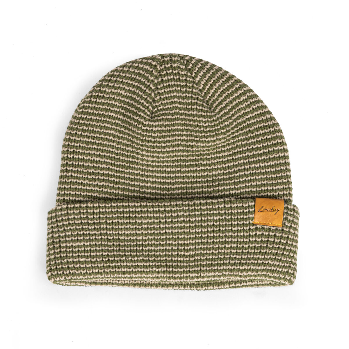 Limebug Official Woven Stripe Beanie, Sage Drift