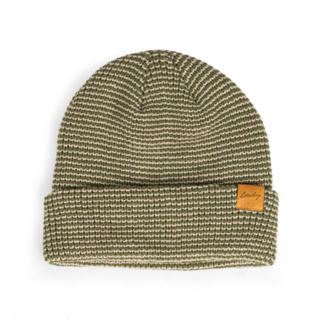 Limebug Official Woven Stripe Beanie, Sage Drift