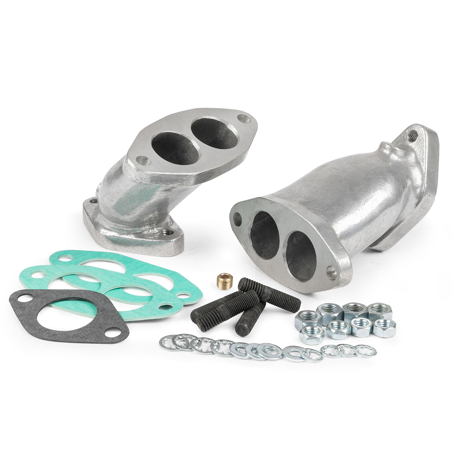 Dual Solex 34mm Intake / Inlet Twin Port Manifolds, Pair