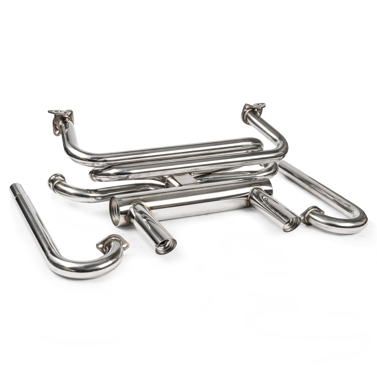 Limebug Stainless Steel Complete Twin Tip Performance Exhaust System w/ J Tubes